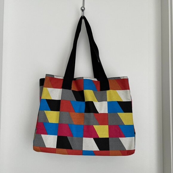 Momentum Textiles Multi Color Tote Shopping Bag - Picture 4 of 7